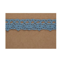 Self adhesive cotton lace dark blue, 2 cm, 5 m roll