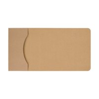 Folder 15 x 21 cm x 3 mm, brown, kraft cardboard, with flap - 10 pcs/pack