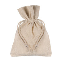 Cotton bag with drawstring, 12 x 17 cm, different colors