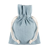 Cotton bag with drawstring, 9 x 12 cm, different colors