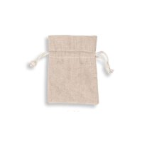 Baumwollbeutel mit Zugband, 17 x 24 cm, Natur, Geschenkbeutel, Stoffbeutel