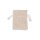 Baumwollbeutel mit Zugband, 17 x 24 cm, Natur, Geschenkbeutel, Stoffbeutel