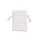 Cotton bag with drawstring, white, 17 x 24 cm