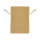 Baumwollbeutel mit hellem Zugband, 12 x 17 cm, Braun, Stoffbeutel, Geschenkbeutel