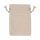 Baumwollbeutel mit Zugband, 12 x 17 cm, Natur, Stoffbeutel, Geschenkbeutel