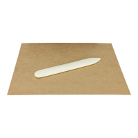 Falzbein, Falzmesser aus Knochen, 140 x 19 mm, abgerundet