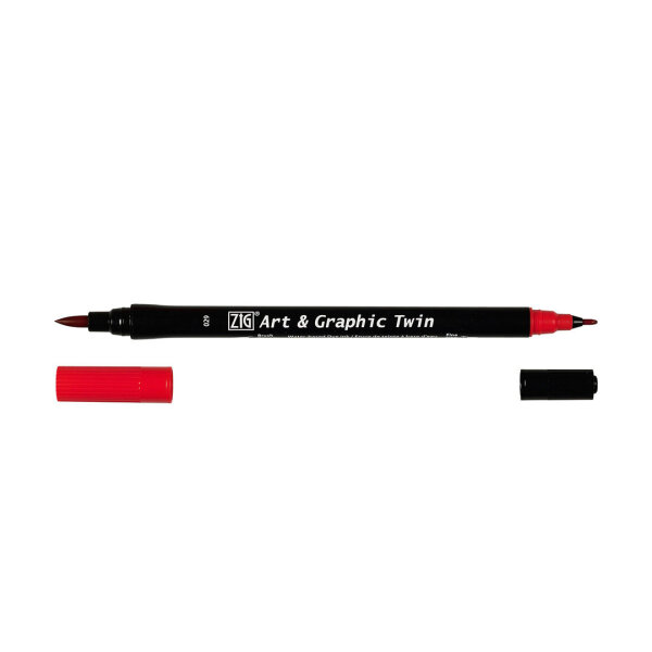 Zig Art & Graphic Twin, carmine red 029, two tips