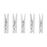 Small clothes pegs white, wood, 4,5 cm, decorative pegs -...