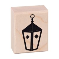 Wooden stamp lantern 37 x 47 mm