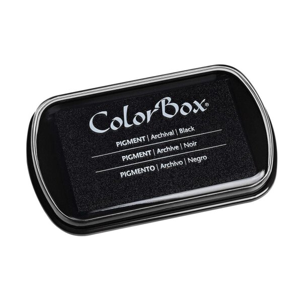 Ink pad ColorBox® PIGMENT, Black, slow drying