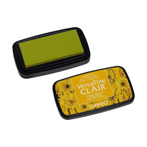 Inkpad Yellow-green, for finest details, acid-free, waterproof, quick-drying, 75 x 35 mm