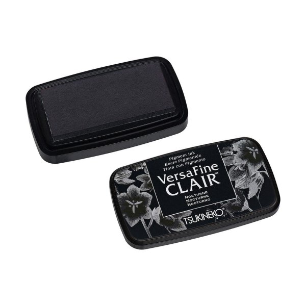 Stamp pad Dark grey, for finest details, acid-free, waterproof, quick-drying, 75 x 35 mm