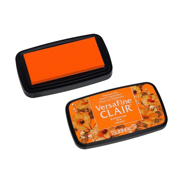 Stamp pad Orange, for finest details, acid-free, waterproof, quick-drying, 75 x 35 mm