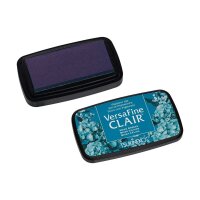 Stamp pad Cyan, for finest details, acid-free, waterproof, quick-drying, 75 x 35 mm