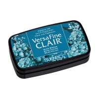 Stamp pad Cyan, for finest details, acid-free, waterproof, quick-drying, 75 x 35 mm