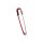 Safety pin 9 cm, Red, Metal wrapped with wool yarn - 6 pack