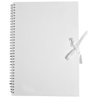 Album A3 white, 40 sheets white kraft paper, spiral...