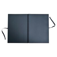 Album A3 black, 40 sheets black kraft paper, spiral album, scrapbooking album