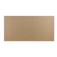 Folding card 125 x 125 mm, 283 g/m² kraft cardboard,...