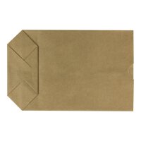 Bodenbeutel 1,0 ltr. 16,5 x 26 cm, zweilagig, Kraftpapier 70 g/m², braun