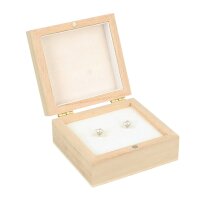 Wooden jewellery box 33 x 70 x 65 mm, lid with magnetic catch