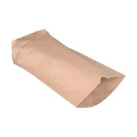 Bottom bag 2.5 ltr. 23.0 x 37.0 cm, kraft paper, paper bag, brown, single layer