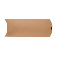 Pillow Box DL, 220 x 110 mm, cardboard, beige, Manila Kraft