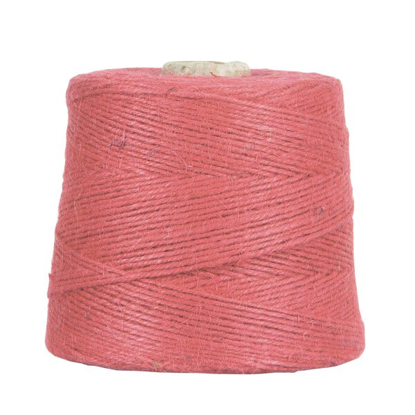 Jute yarn, Pink Paradise, 1 kg, approx. 500 m jute twine, 100% jute, on cardboard spool