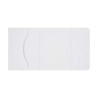 Folder 15 x 21 cm x 3 mm, white, with flap and inside pocket - 10 pcs/pack