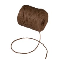 Jute twine, brown, jute string, 100 g, approx. 50 m, handicraft and decoration