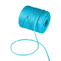 Jute twine, turquoise, jute string, 100 g, approx. 50 m, handicraft and decoration