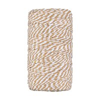Bakers twine cream and white, 100 m cotton yarn for...