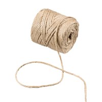 Jute yarn, natural, approx. 3.5 mm, approx. 60 m jute...