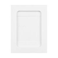 Photo folder 15,5 x 21 cm, window, butterfly clasp, cardboard 330 g/m², white  - 10 Folder/Pack