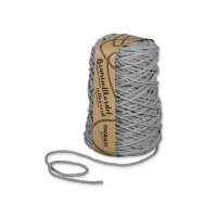 Cord made of recycled cotton, 5 mm x 80 m, approx. 500 g, coloured Grey