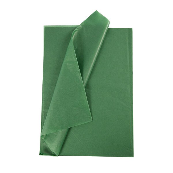 Tissue paper, pack of 25 sheets á 70 x 50 cm green