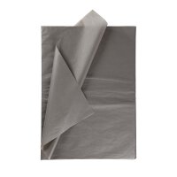 Graues Seidenpapier, Pack mit 25 Bögen á 50 x 70 cm Grau