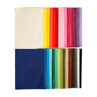 Tissue paper A4 - assortment 30 colors each 10 sheets,...