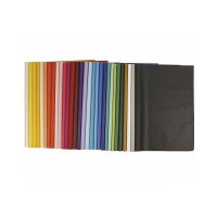 tissue paper 50 x 70 cm - assortment 30 colours per 10 sheets, solid coloured, transparent