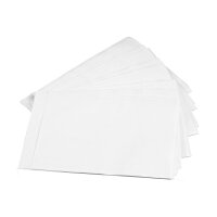 Flachbeutel 230 x 300 mm, für A4, Weiß, Kraftpapier 80 g/m², glatt, mit Klappe - 50 Stück/Pack