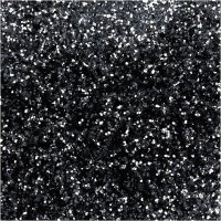 Schwarzer Glitter, biologisch abbaubarer Bio-Flitter, 10 g/Dose