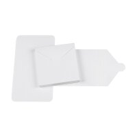White folding box "Mailer 125", 125 x 125 x 15 mm, recycled cardboard - 10 pcs/pack