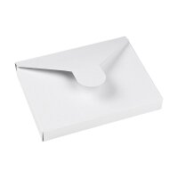Weiße Faltschachtel "Mailer C6", 162 x 114 x 20 mm, Recyclingkarton - 10er Pack