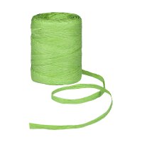 Raffia decorative ribbon, green, 8 mm x 100 m, gift...