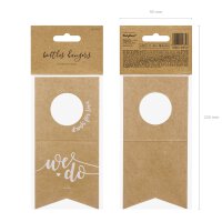 Bottle tag, "We do" 8 x 16.5 cm, for wedding...