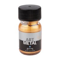Metallic-Farbe auf Wasserbasis, gut deckend, 30  ml Mittelgold