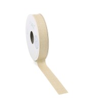 Paper ribbon,  natural 20 mm x 7 m, sturdy decorative tape