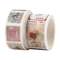 Papierklebeband, Washi tape 3 m x 25 mm und 5 m x 20 mm,...