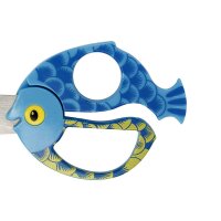 Childrens scissors with fish motif 13 cm, small universal...