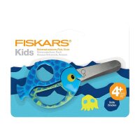 Childrens scissors with fish motif 13 cm, small universal craft scissors